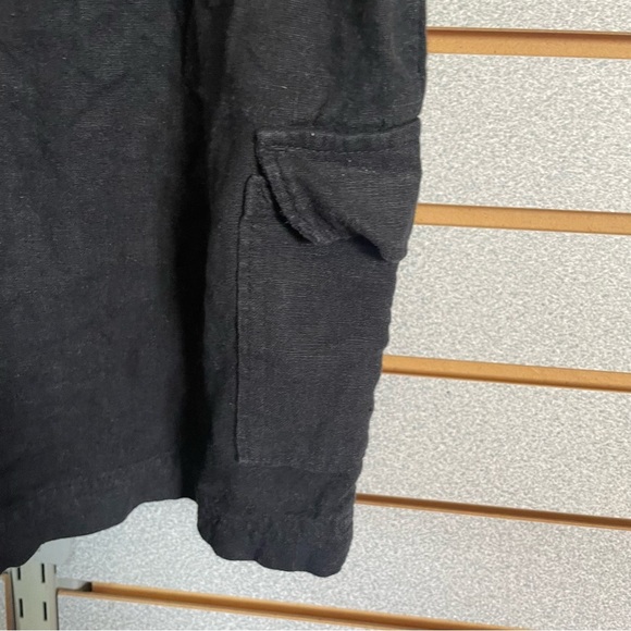 XXL 16 Girl’s Linen Shorts Black Pockets Elastic Waist Fit‎ Women’s Small WN EUC - Picture 2 of 5